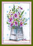 Flower Grater Card